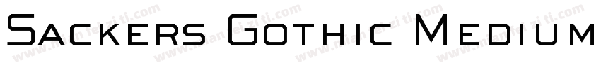 Sackers Gothic Medium字体转换